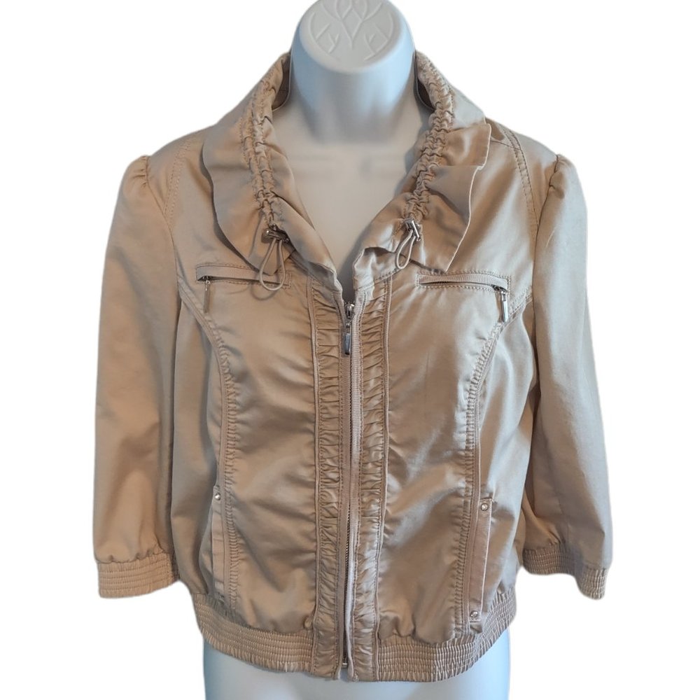 White House Black Market Light Tan Jacket Size 2